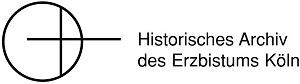 Das Foto zeigt das Logo Historischen Archivs des Erzbistums Köln.