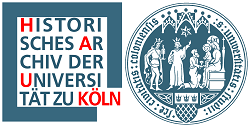Das Foto zeigt das Logo des Historischen Archivs der Universität zu Köln.