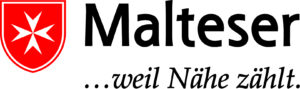 Das Foto zeigt das Logo der Malteser.